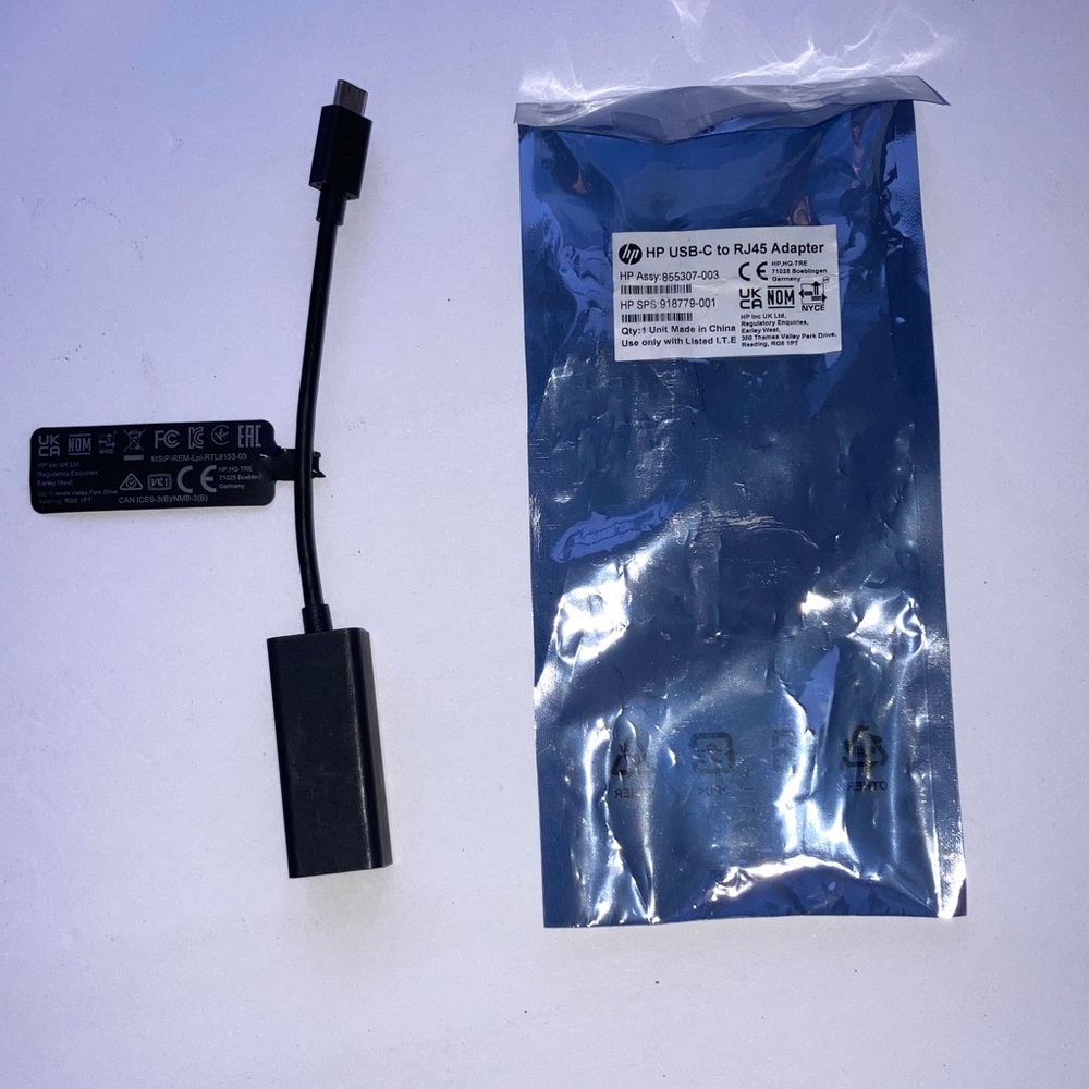 HEWLETT PACKARD USB-C to RJ45 Adapter NEW - Picture 10 of 12